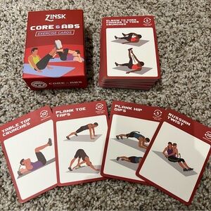 Zinsk Core & Abs Exercise Cards